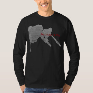 Zwarte Hammer en forge lange hoes T-shirt