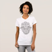 Zwarte Hamsa T-shirt (Voorkant volledig)