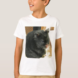 Zwarte hamster t-shirt