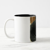 Zwarte hamster tweekleurige koffiemok (Links)