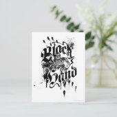 Zwarte hand - Collage Briefkaart (Staand voorkant)