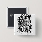 Zwarte hand - Collage Vierkante Button 5,1 Cm (Voorkant /achterkant)