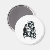 Zwarte hand en schedel magneet (Voorkant / Achterkant)