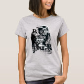 Zwarte hand en schedel t-shirt (Voorkant)