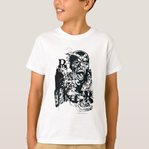 Zwarte hand en schedel t-shirt