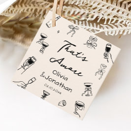 Zwarte Hand getrokken dat een meer partij Bedankjes Labels