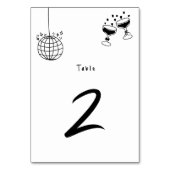 Zwarte Hand Getrokken Illustraties Doodles Huwelij Kaart (Voorkant)