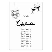 Zwarte Hand Getrokken Illustraties Doodles Huwelij Kaart