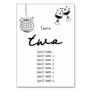 Zwarte Hand Getrokken Illustraties Doodles Huwelij Kaart
