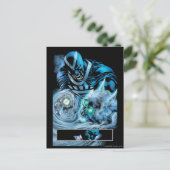 Zwarte Hand met het Comité van de Schedel Briefkaart (Staand voorkant)