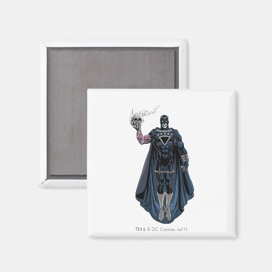 Zwarte hand met schedel 1 magneet (Voorkant / Achterkant)