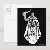 Zwarte hand met schedel 3 briefkaart (Voorkant / Achterkant)