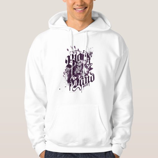 Zwarte hand - Paarse kraakbeen Hoodie (Voorkant)