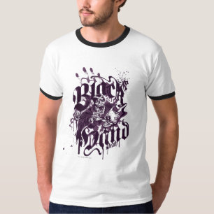 Zwarte hand - Paarse kraakbeen T-shirt
