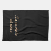 Zwarte handdoek (Horizontaal)