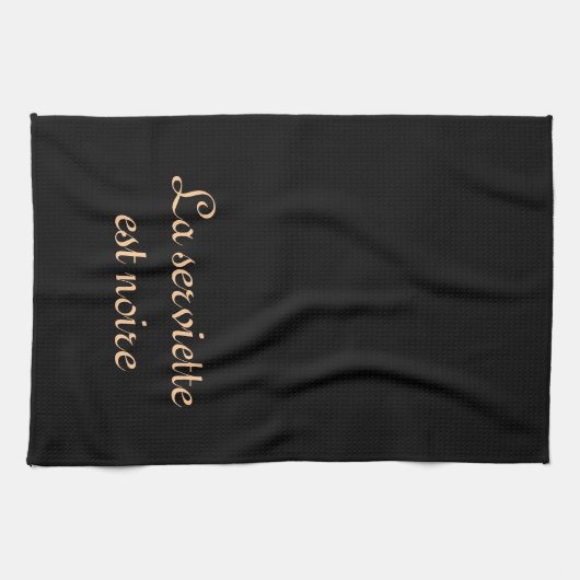 Zwarte handdoek (Horizontaal)