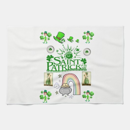 zwarte handdoek voor heilige patricaten (Horizontaal)