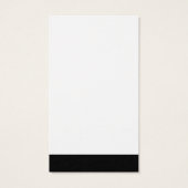 Zwarte handgemaakte wasinstructies Sociale media Visitekaartje (Achterkant)