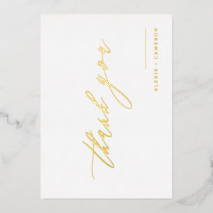 Zwarte handgeschreven kalligrafie Weddenschap Beda Folie Feestdagenkaart