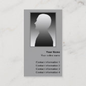 Zwarte Hanky Trick-kaart / Visitekaartje (Achterkant)