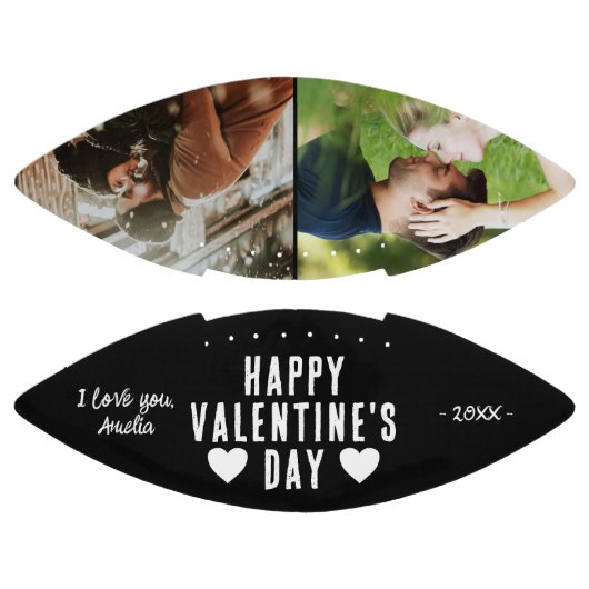 Zwarte Happy Valentijnsdag Boyvriend 2 Foto American Football (Panelen)