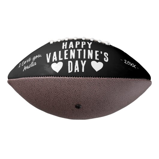 Zwarte Happy Valentijnsdag Boyvriend 2 Foto American Football (Gedraaid 270)