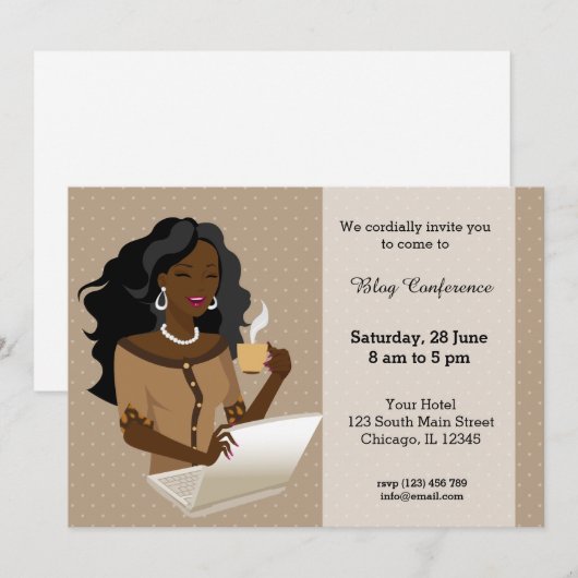 Zwarte haren voor de loopbaan kaart (Voorkant / Achterkant)