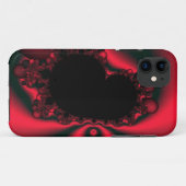 zwarte hart Case-Mate iPhone case (Achterkant (horizontaal))