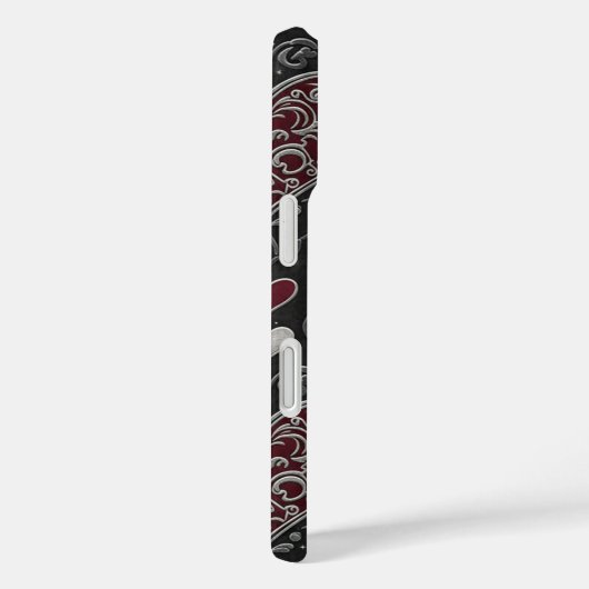 Zwarte Hart Case-Mate iPhone Case (Achterkant / Rechts)