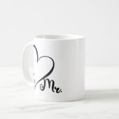 Zwarte Hart Mok voor Mannen (Voorkant links)