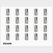 Zwarte hart Stickers (Vel)
