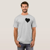  ZWARTE HART T-SHIRT (Voorkant volledig)