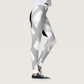 Zwarte Hart Terug Leggings (Rechts)