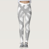 Zwarte Hart Terug Leggings (Voorkant)