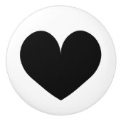 Zwarte hartdeur en trekknoppen van de lade keramische knop (Voorkant)