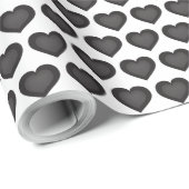 Zwarte harten cadeaupapier (Rol Hoek)