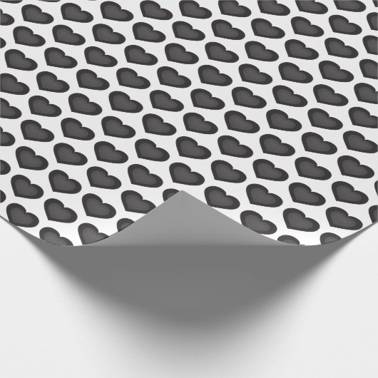 Zwarte harten cadeaupapier (Hoek)