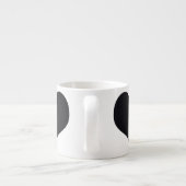 Zwarte harten espresso kop (Achterkant)