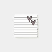 Zwarte harten | Geld Post-it® Notes (Voorkant)