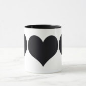 Zwarte harten mok (Midden)