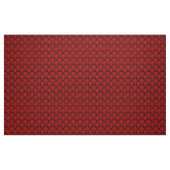 Zwarte harten op rode verbinding stof (Fat Quarter)