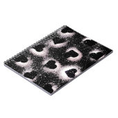 Zwarte harten Spuitverf Notitieboek (Linkerzijde)