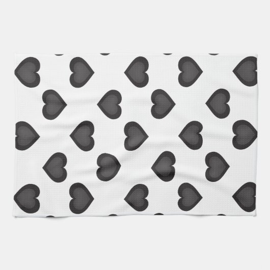 Zwarte harten theedoek (Horizontaal)