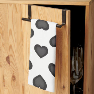 Zwarte harten theedoek