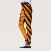 Zwarte hartenstreepspin leggings (Links)