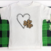 Zwarte hartluipaard t-shirt