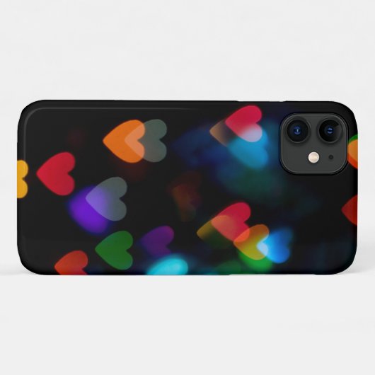 zwarte hartslag Case-Mate iPhone case (Achterkant (horizontaal))