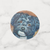 Zwarte Havanese Birthday Confetti (Kleine voorkant)