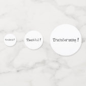 Zwarte Havanese Verjaardag Confetti (Achterkanten)