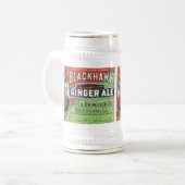  zwarte havik gember ale stein bierpul (Voorkant links)